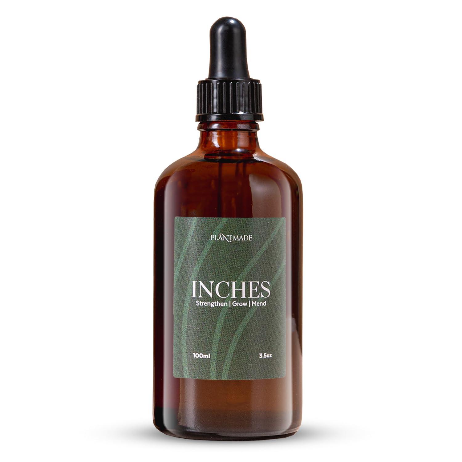 Plantmade Plantmade Beard and Hair Strengthening and Growth Oil, Plant Based All Natural Ingredients (Inches, 3.5 ml)