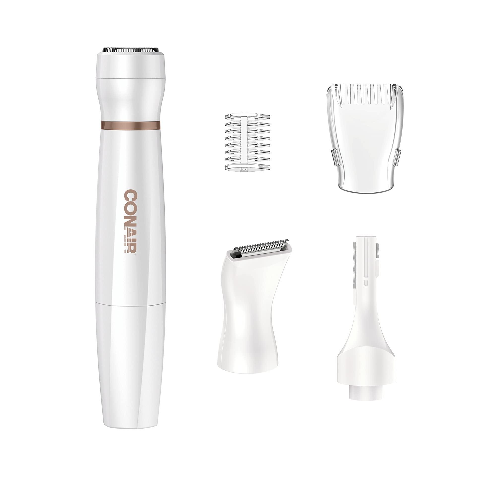 Conair Conair All-In-1 Facial Hair Removal for Women, Cordless Electric Trimmer, Perfect for Face, Ear/Nose, Eyebrows, and Bikini Lines