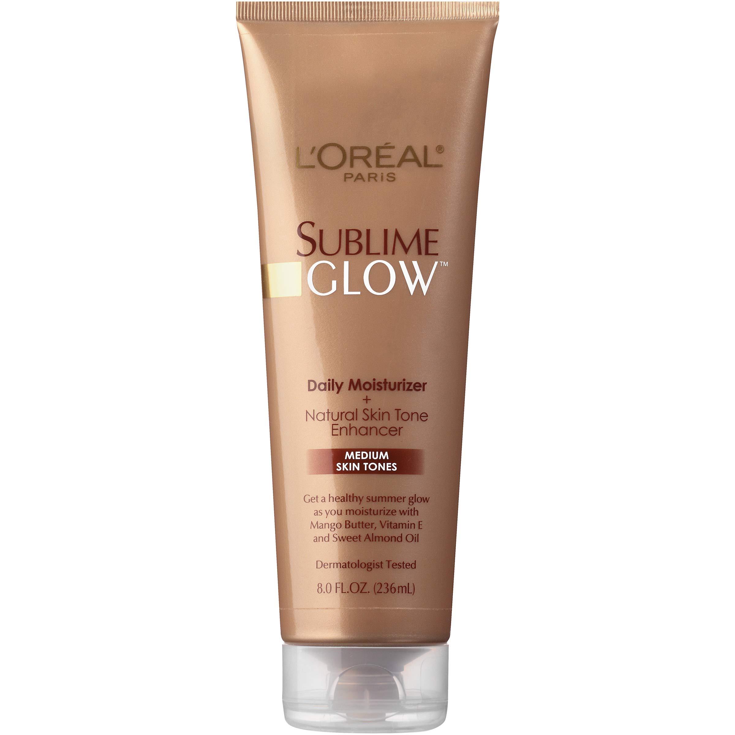 L'Oréal Paris L\'Oreal Paris Sublime Bronze Glow Daily Moisturizer and Natural Skin Tone Enhancer, Medium Skin Tones, 8 fl. Oz