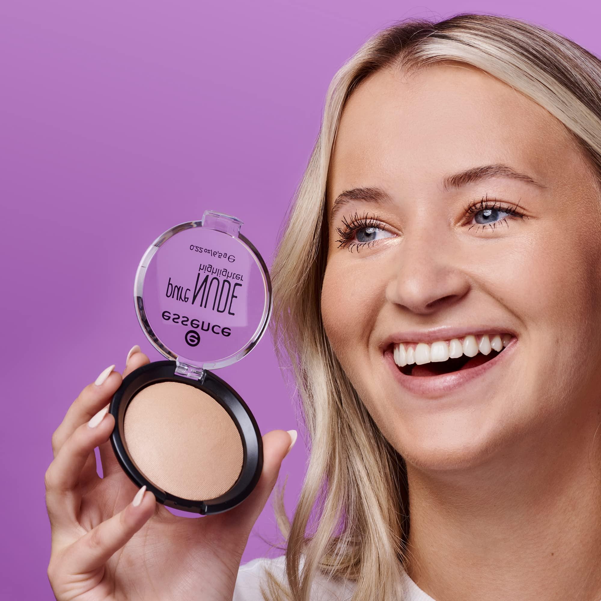 essence cosmetics essence | Pure NUDE Highlighter, 10 Be My Highlight | Natural and Subtle Glow | Vegan & Cruelty Free | - Beige
