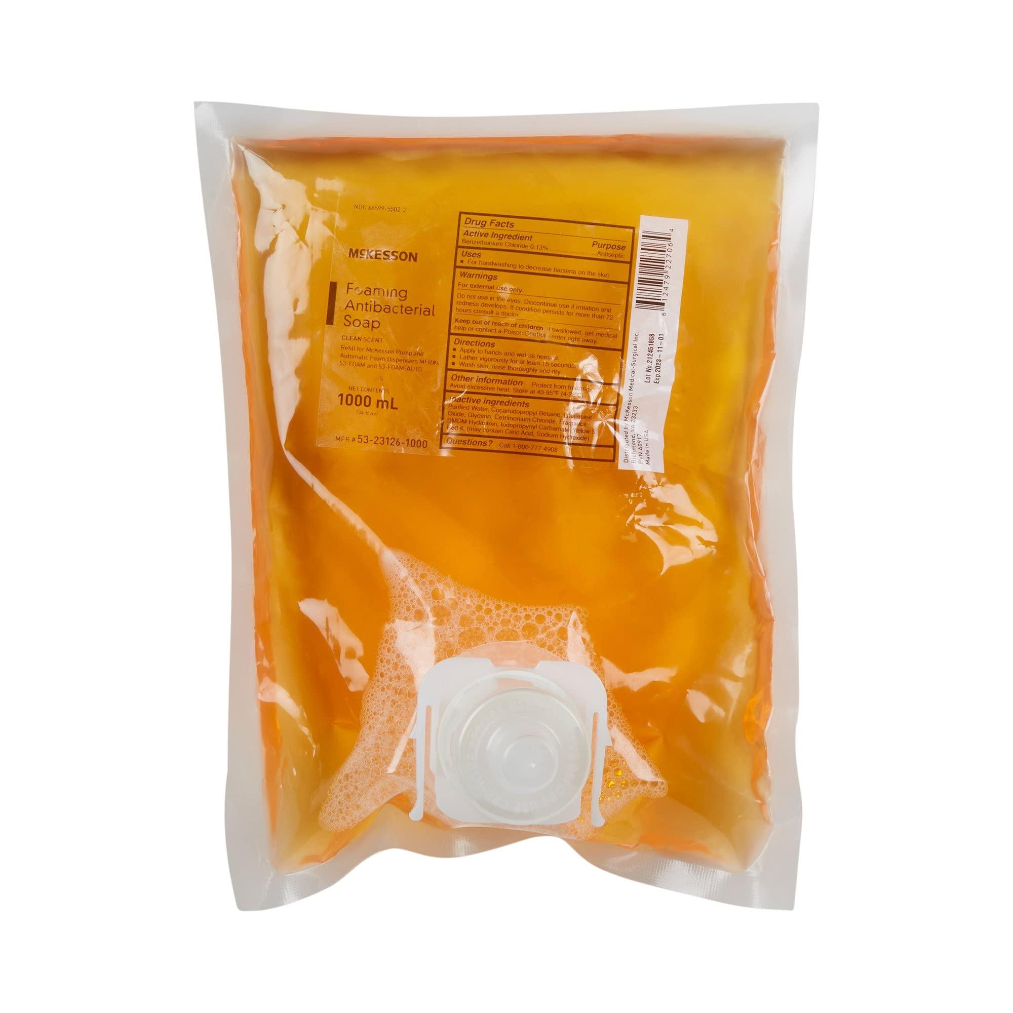 McKesson McKesson Foaming Hand Soap Refill, 1000 mL [Pack of 1] Foaming Dispenser Refill, Clean Scent