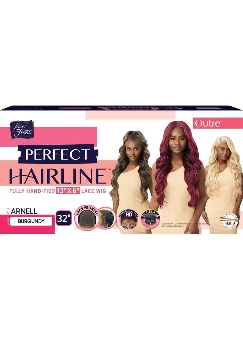 Outre Outre Lace Front Wig - Perfect Hair Line 13X6 - Arnell (OFF BLACK 1B)