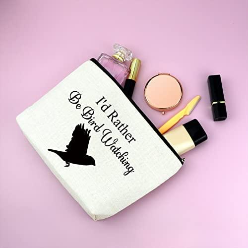 Mxrymvu Ornithologist Gift for Bird Lover Bird Watcher Gift Makeup Bag Birthday Gifts for Bird Girl Animal Lover Gift for Her Friends Family Kids Daughter Cosmetic Bag Christmas Gift Travel Makeup Pouch