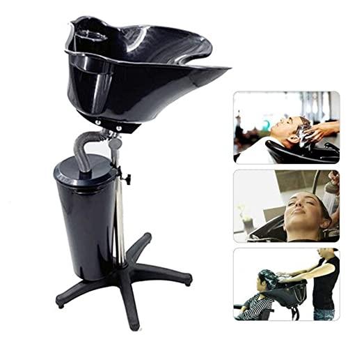 ZJDYDY Adjustable Hair Washing Sink Shampoo Basin-Health Salon Hairdressing Back Wash Portable with Stand, Sink Hair Basin for Barber Shop Beauty Salon