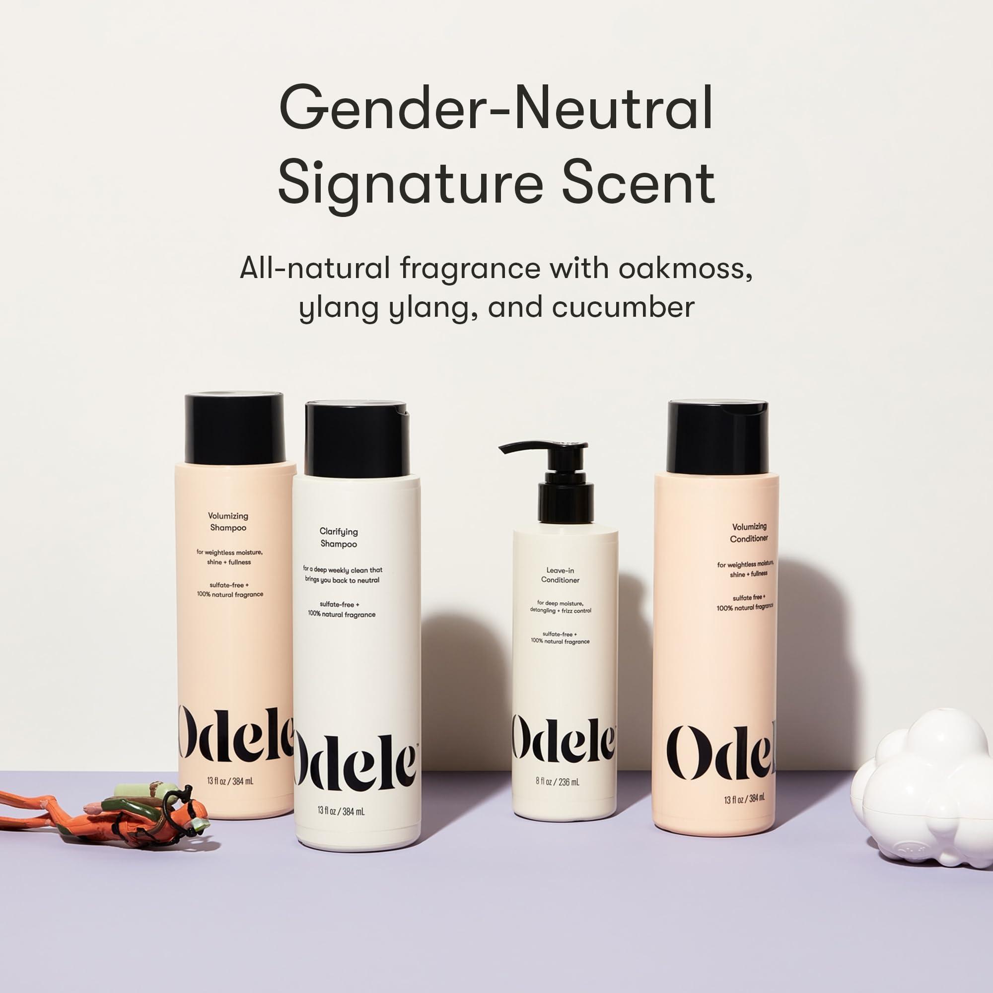 Odele Odele Volumizing Sulfate-Free Shampoo & Conditioner Set, Adds Moisture, Shine, and Fullness for Straight or Wavy Hair Types, 13 Fl Oz Each (2-Pack)