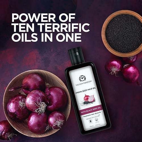 Generic Onion Hair Oil for Hair Growth with Onion & Black Seed for Hair Fall Control & Dandruff | Root & Scalp Nourishment, 100ml, 3.33 floz