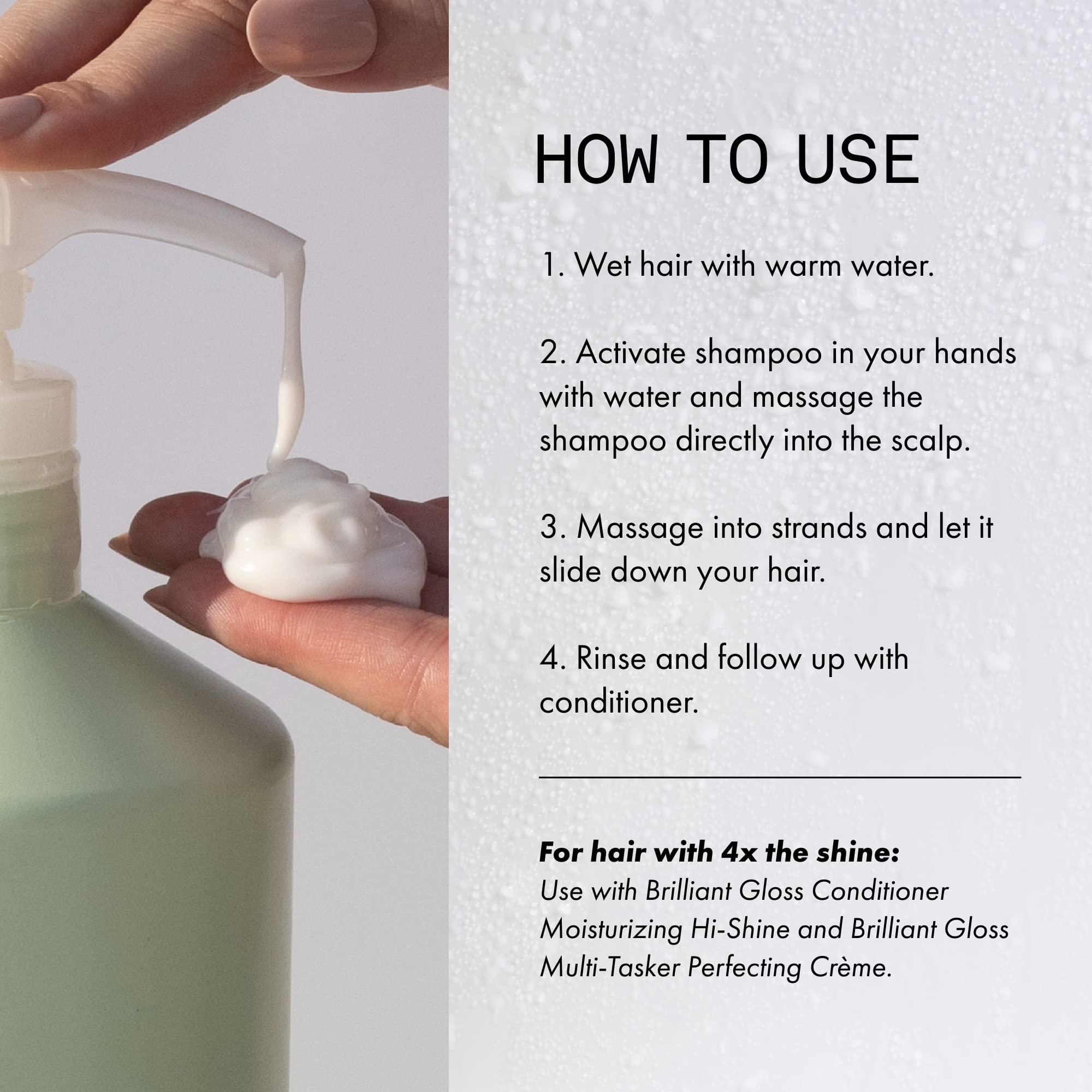 Fekkai Fekkai Brilliant Gloss Shampoo - 1 Liter - Transforms Hair with 4X Shine - Free of Sulfates, Parabens, Phthalates - Vegan, Cruelty-Free