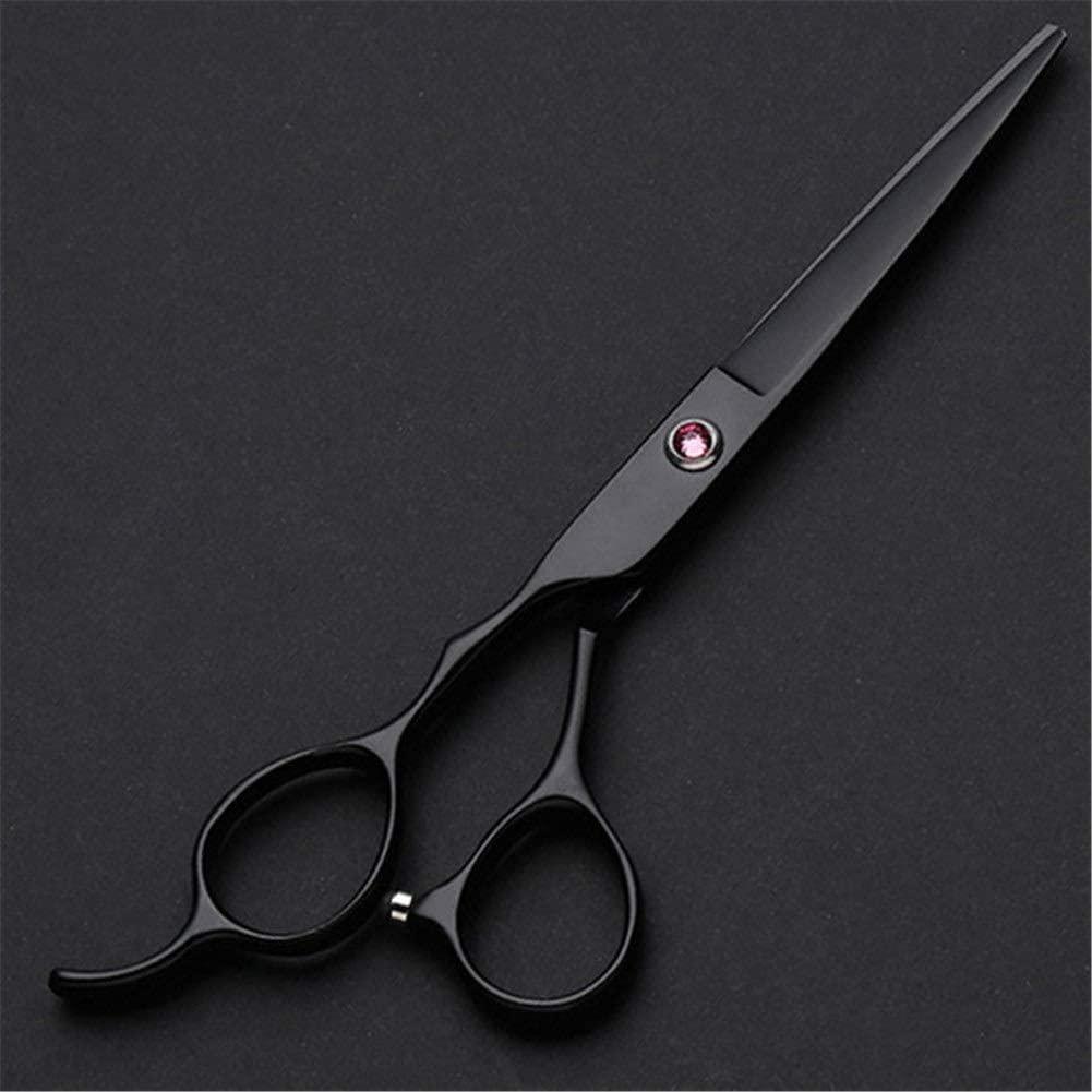 RomildaYuan Hairdressing Scissors Left Handed Series Professional Barber Scissors Salon Stylist Shears Sharp and Precise Cut for Left-Handed Hairdresser Cutting Scissor 6.0 Inches Black