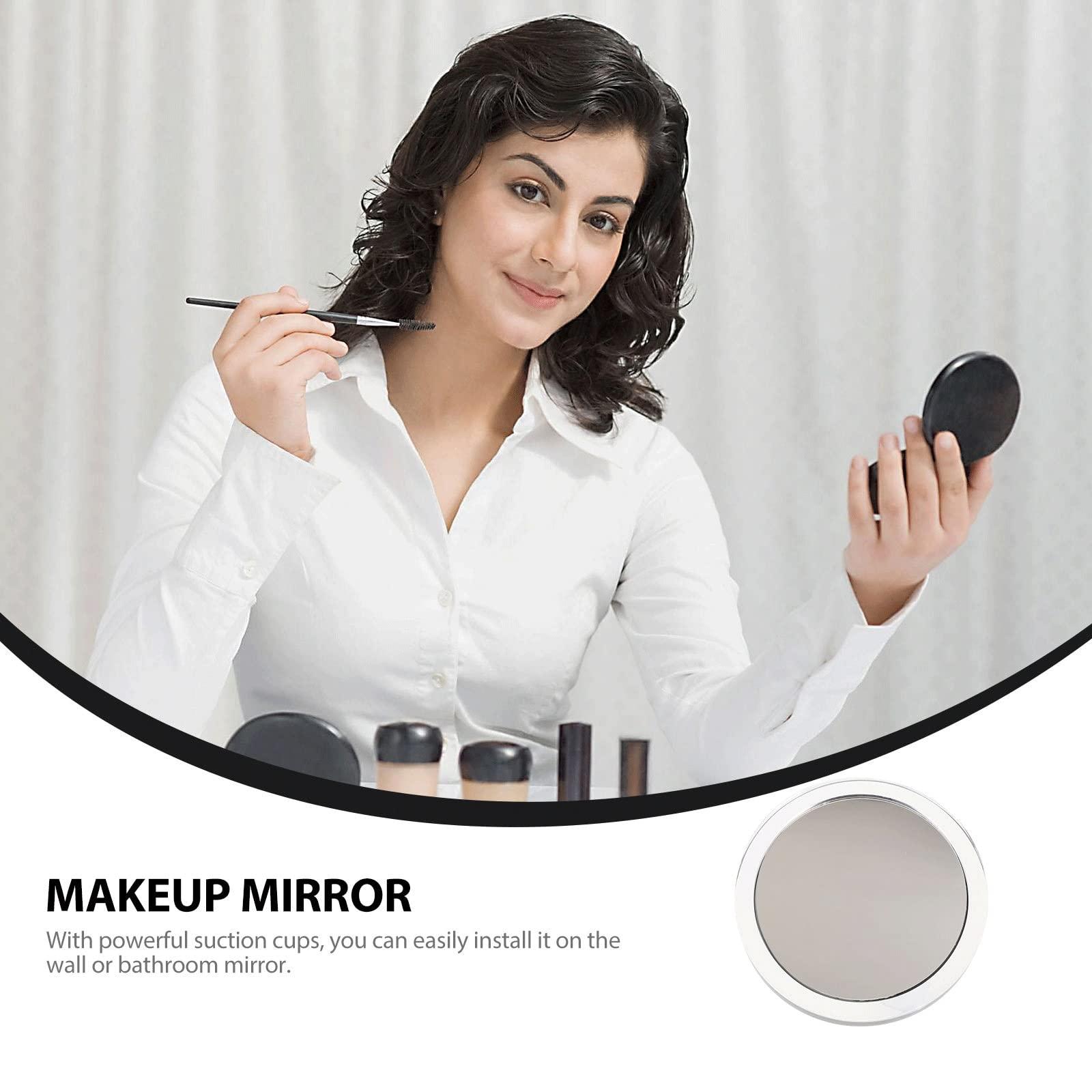 JAJKAFCL JAJKAFCL Mirror Suction Cup Cosmetic Mirror 360 Rotation Mirror LED Suction Cup Shower Shave Make Up Fog Free Flexible Mirror