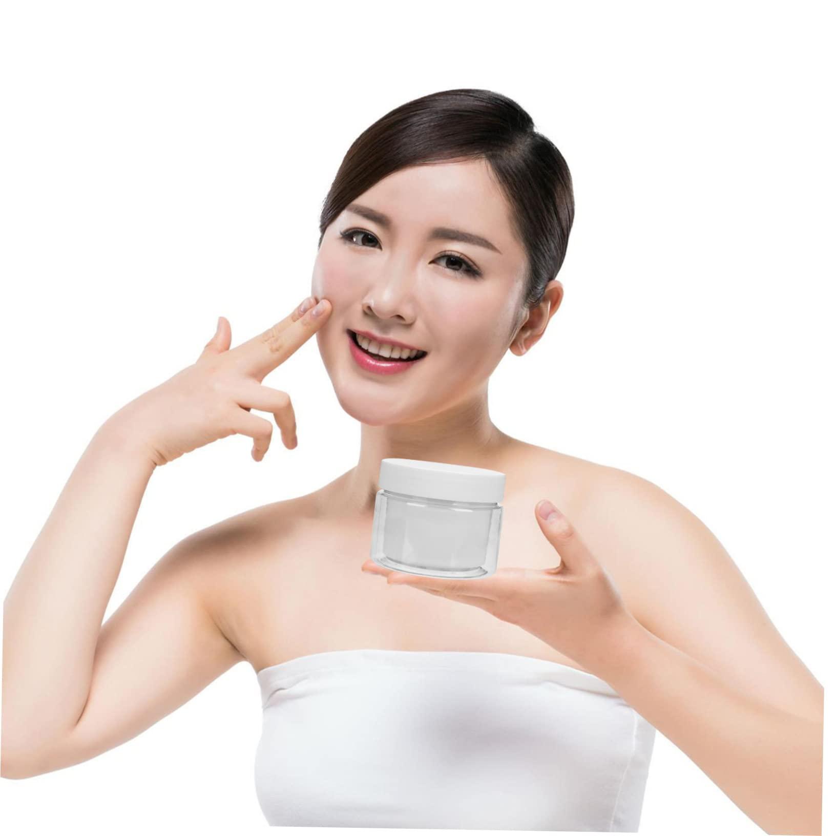 ASAKKURA ASAKKURA 10Pcs PP Double Layer Cosmetics Jars Face Cream Containers Jars with Lids