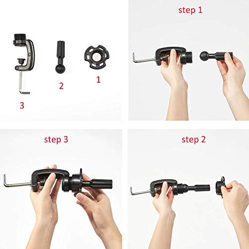 training head Traininghead 100% Real Hair Mannequin Head Training Head Cosmetology Doll Head Manikin Practice Head Hairdresser With Free Clamp Holder Female (Black Hair B)