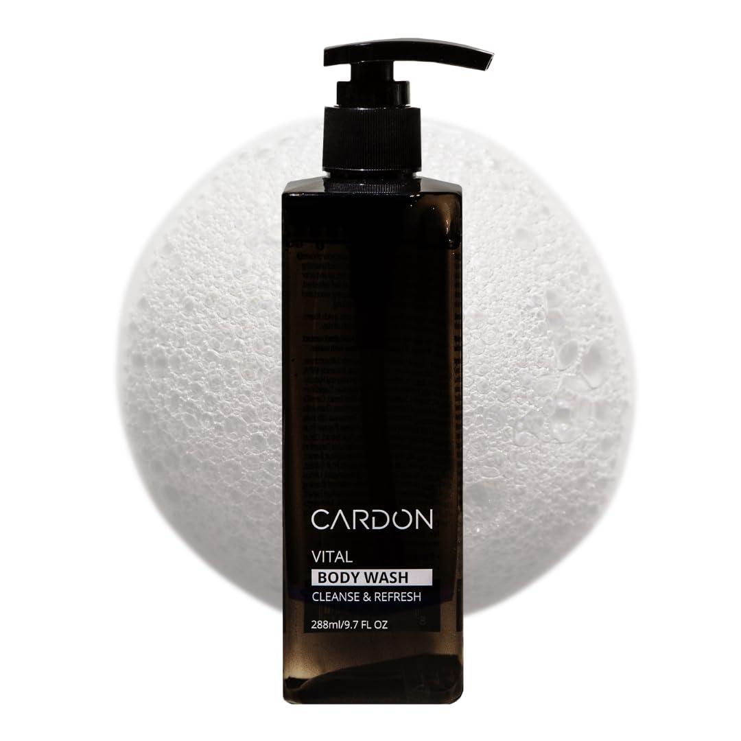 Cardon Cardon Acne Clearing Men's Body Wash, Korean Skin Care, All Natural Green Tea Extract, Sea Buckthorn, & Cica Combat Breakouts, Prevent Body Odor to Deeply Cleanse w/o Stripping (1 PK)