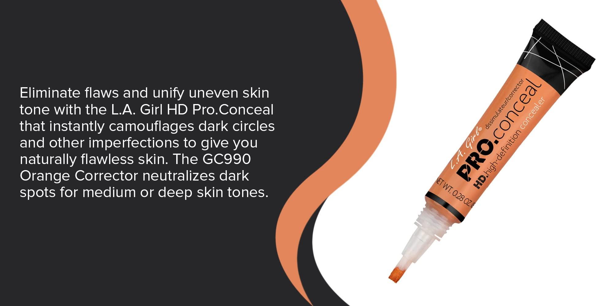 L.A. Girl L.A. Girl Pro Conceal HD Concealer,0.28 Ounce (Orange Corrector)