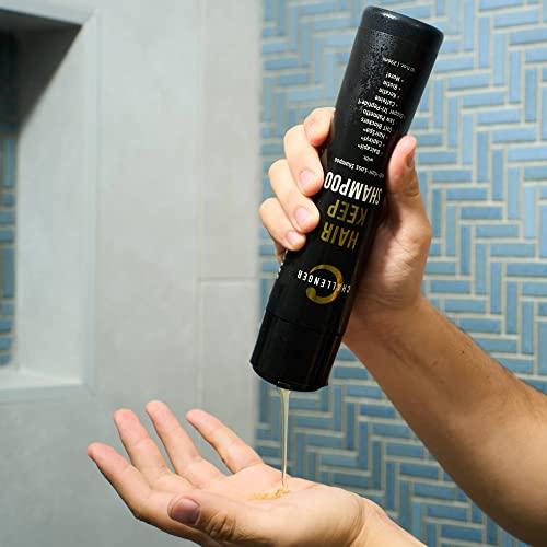 Challenger Challenger Men's Hair Keep Shampoo & Conditioner, 2X 10 Oz Bottles | Hair Growth Combo | DHT Blockers| w/Baicapil, Capixil, Rejuvasoft, HairSpa | Caffeine, Biotin, Argan Oil, Coconut Oil & more!