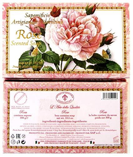 Saponificio Artigianale Fiorentino Saponificio Artigianale Fiorentino Rose Scented Italian Soap 10.5 ounces
