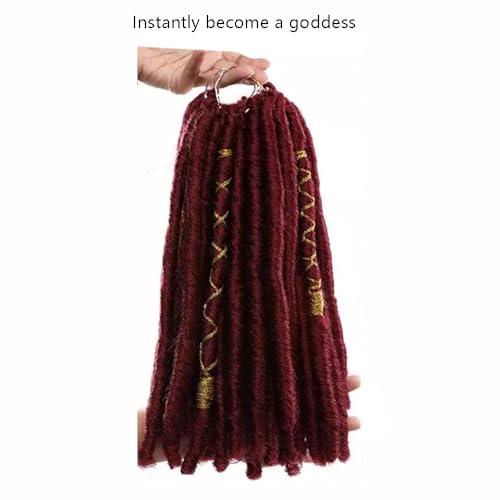 SAFWEL Hand Made Wig Skin Friendly Wig Natural Fashionable Soft Wig Pre Looped Crochet Hair Wig Easy to Wear Wig for Daily use (Color : Blonde)