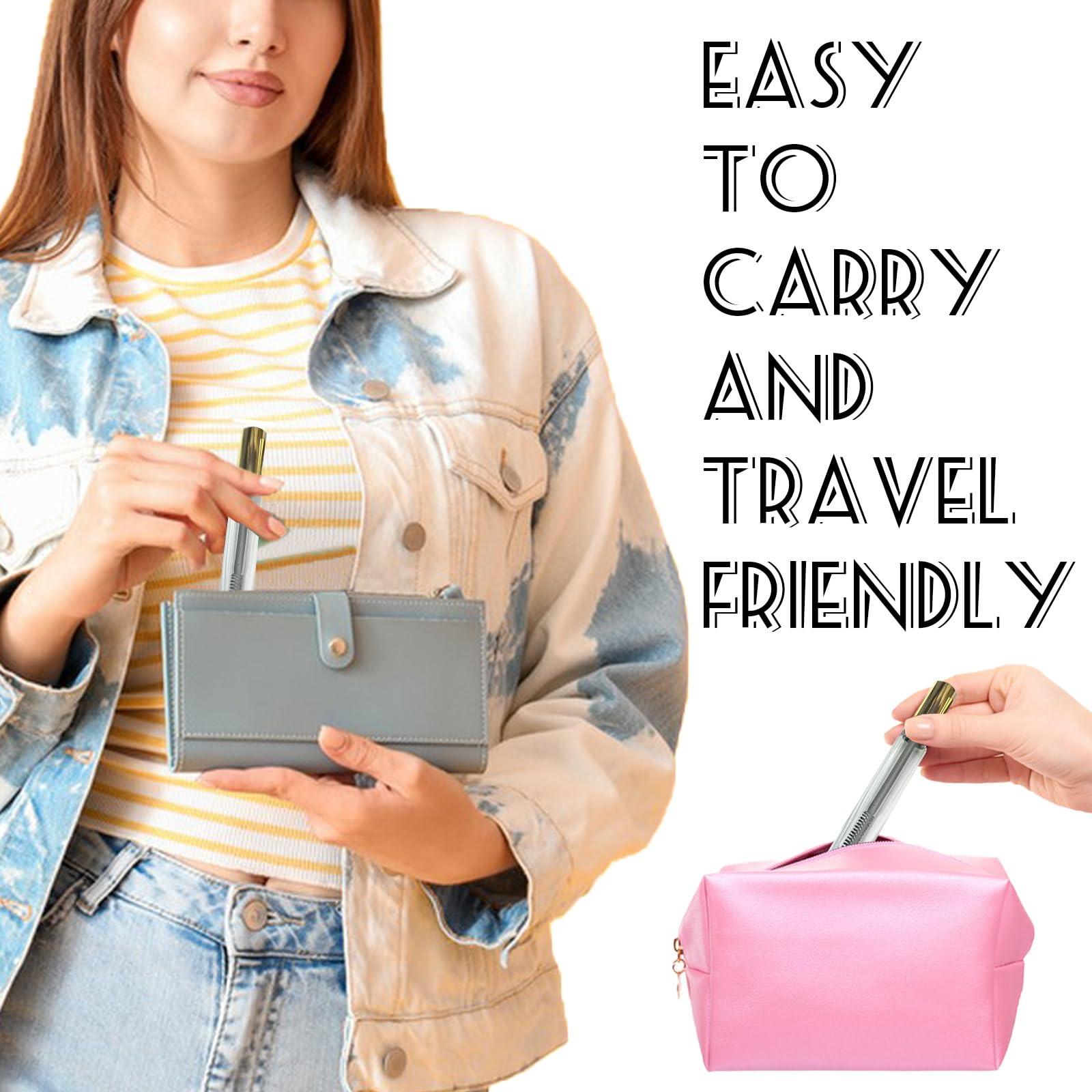 fupah Empty Mascara Tube and Wand Glass, Empty Lip Gloss Tubes with Mascara Wands, Refillable Empty Makeup Containers Clear Mascara Tube, Empty Eyelash Cream Container Bottle (A+B)