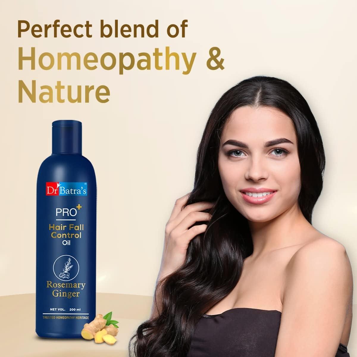 Dr Batra\'s Dr. Batras. PRO+ Hair Fall Control Shampoo - 350ml, PRO+ Conditioner 350 ml and PRO+ Hair Fall Control Oil - 200ml