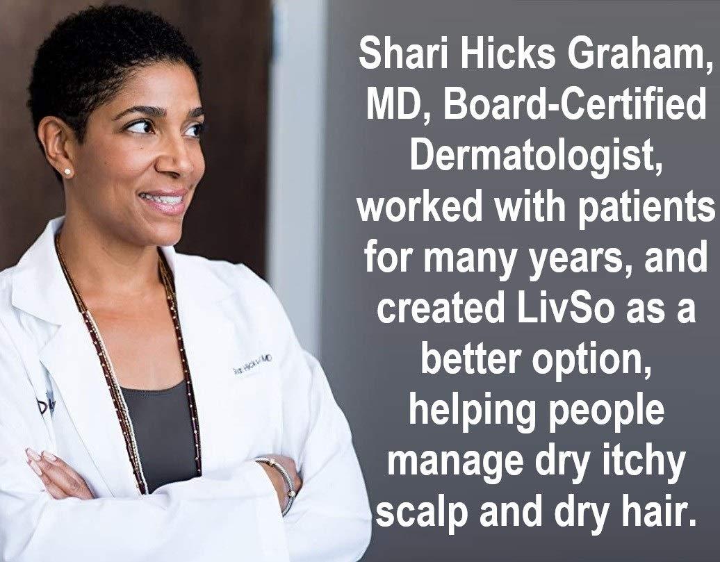 LivSo LivSo Moisturizing Scalp Lotion - Moisturizes Hair & Scalp - Naturally Derived - Fresh Feel - Effective (1 Bottle)