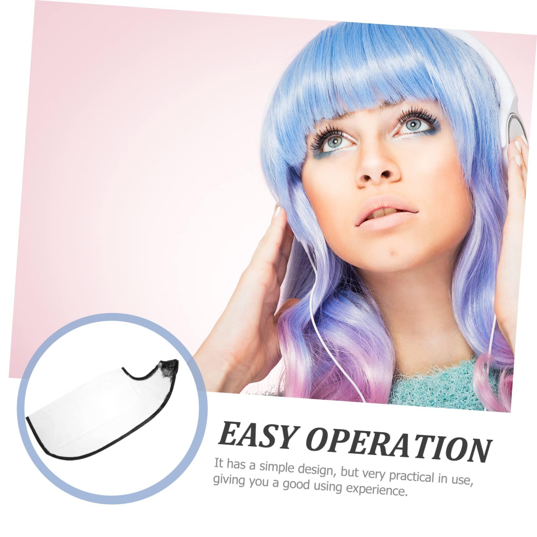Beatifufu Beatifufu Hairdressing Cape Hair Shampoo Funnel Set 2 Pack Highlights Hair Cap Protects Eyes Skin for Coloring Styling