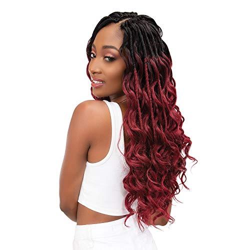 Hair Plus Femi Collection MnM'S Crochet Braids MnM'S Ocean Locs 20" (1-pack, T1B/BURG)