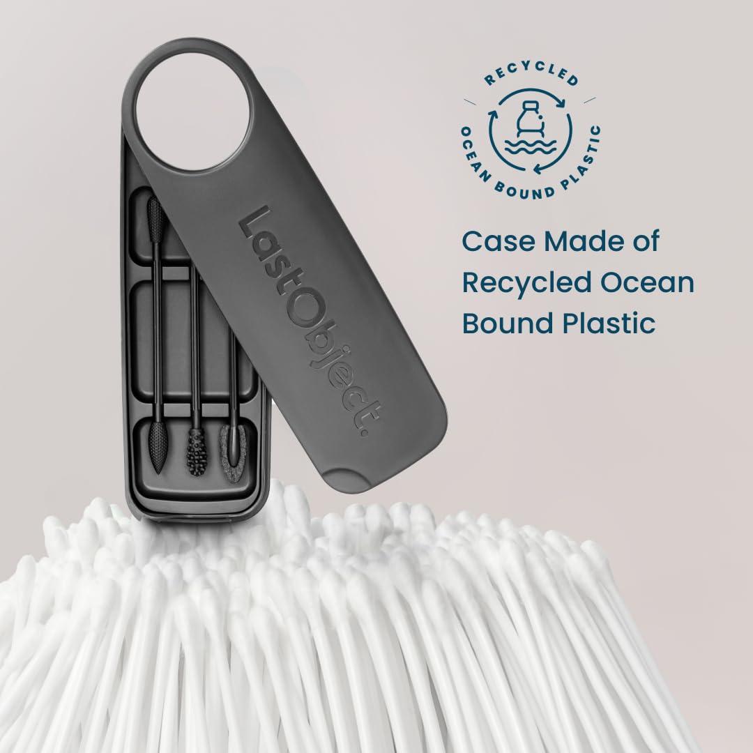 LastSwab LastSwab® Reusable Cotton Swabs for Gentle & Eco-Friendly Beauty Routines - The Sustainable Alternative to Single-Use Q Tips - Zero Waste & Easy to Clean - Comes with a Travel Case Holder with Mirror
