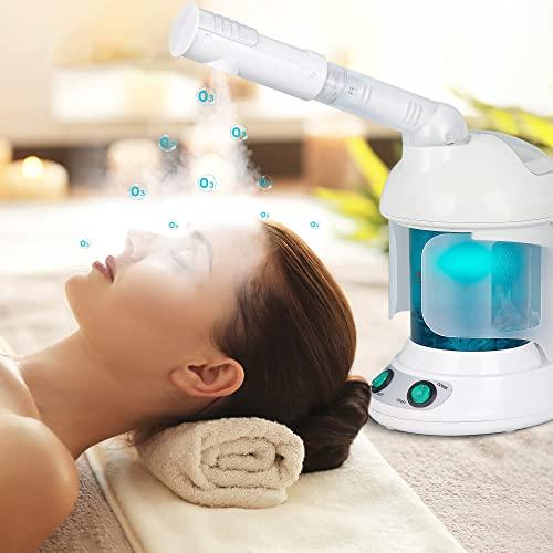 Nova Microdermabrasion Nova Microdermabrasion 2 in 1 Hair Steamer & UV Ozone Facial Steamer, Face Steamer Hair Humidifier Hot Mist Moisturising Hydration System Sprayer for Personal Care Use at Home and Salon