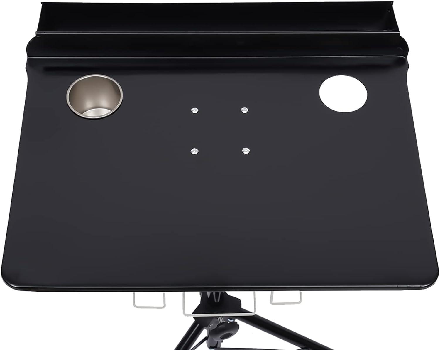 BounceyCart Mobile Portable Tattoo Workstation, Professional Work Station with Tripod Stand, 24-42 inch Height Adjustable Tattoo Studio Desk Tray Portable Table SPA Storage Tables