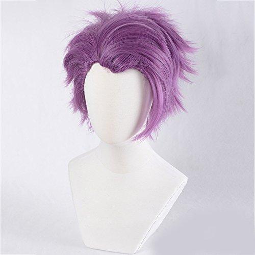 magic acgn magic acgn Lancelot Fate/Grand Order purple Layered Short Game Hair Cosplay Wig Halloween Wig ?