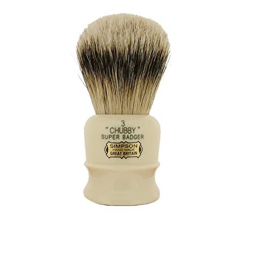 Simpson Shaving Brushes Simpsons Chubby Super Badger Shaving Brush (Chubby CH3 Super)