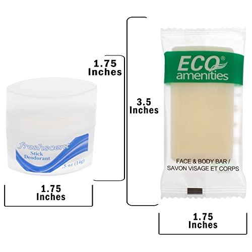 Moda West Moda West 24 Kits - Bulk Case of Wholesale Adult Basic Toiletries for Men, Women, Travel, Charity