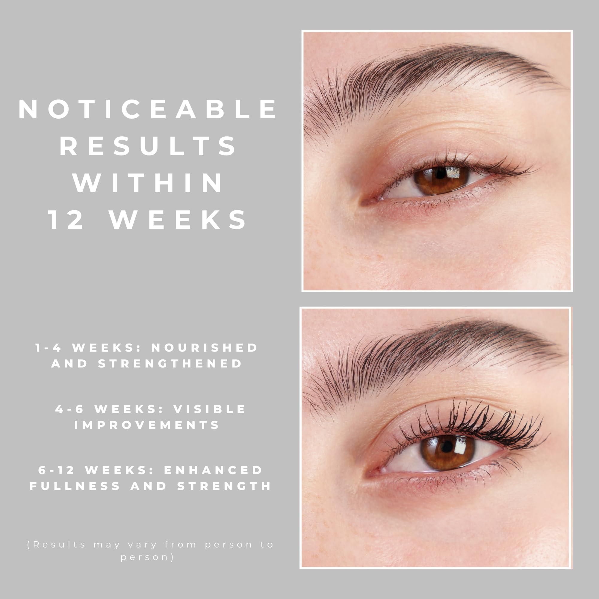 poldora Poldora Lash Serum Certified Organic Eye Lash Serum for Eyelash & Eyebrow Growth: Rapid Growth Lash Serum for Natural Lashes, No Irritation - Castor Oil, Argan, Jojoba, Longer, Thicker, Fuller Lashes