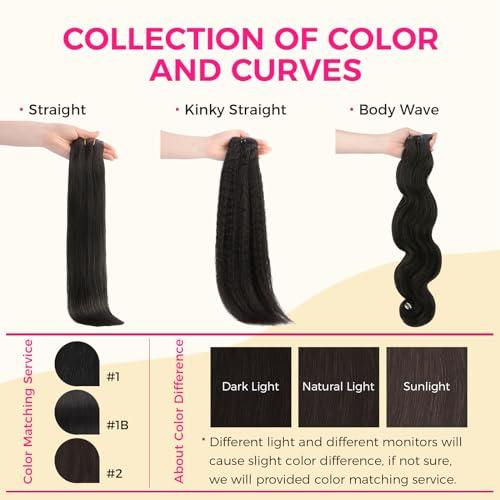 Lashey Lashey Seamless Clip in Hair Extensions Human Hair 130g 9pcs #2 Dark Brown Straight 14 Inch Clip in Hair Extensions for Women Hair Extensions with PU Soft Invisi Edge