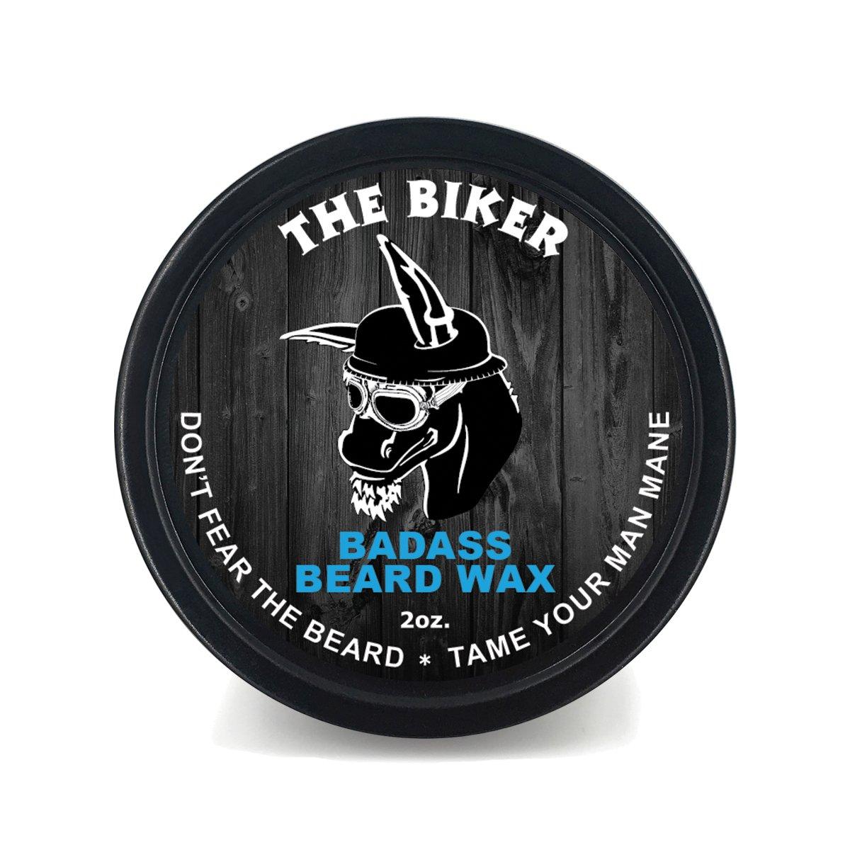 Badass Beard Care Badass Beard Care Beard Wax for Men - The Biker Scent, 2 oz - Softens Beard Hair, Leaves Your Beard Looking and Feeling More Dense