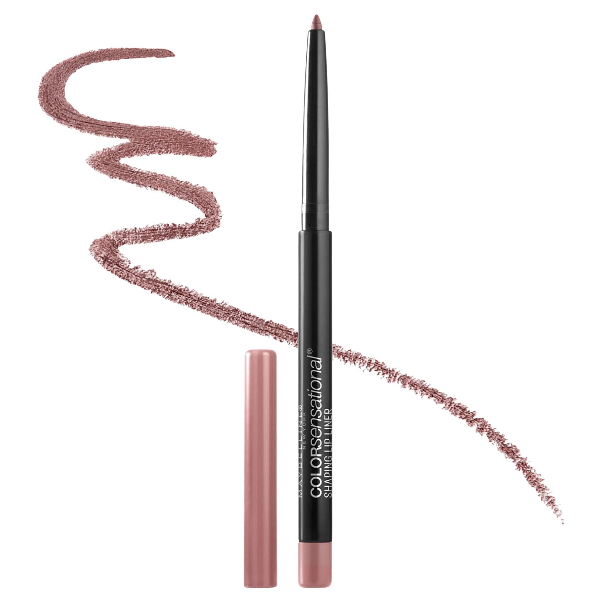 MAYBELLINE MAYBELLINE Color Sensational Shaping Lip Liner with Self-Sharpening Tip, Gone Griege & Dusty Rose, Nude & Nude Pink, 1 Count Each