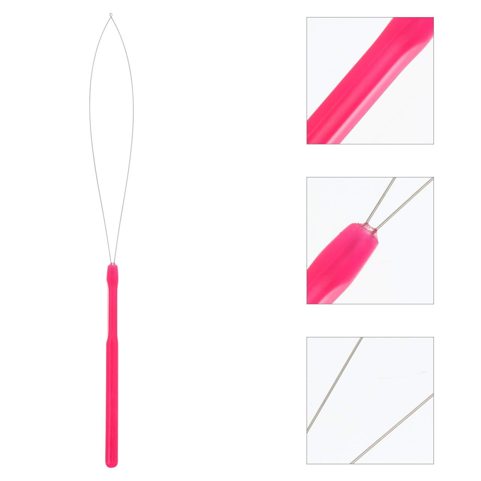 Beaupretty Beaupretty 10pcs Wig Crochet Hand Tied Extension Tools Hair Extension Loop Threader Extensions Hook Needle Hair Tools Hair Styling Tools Bead Device Tool Metal Needle Threader Plastic