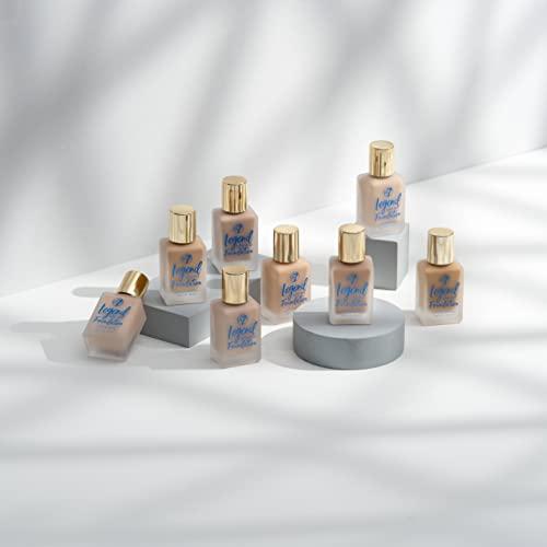W7 W7 Legend Foundation - Creamy Liquid Foundation for Poreless, Semi-Matte Medium Coverage - 28ml (Sand Beige)