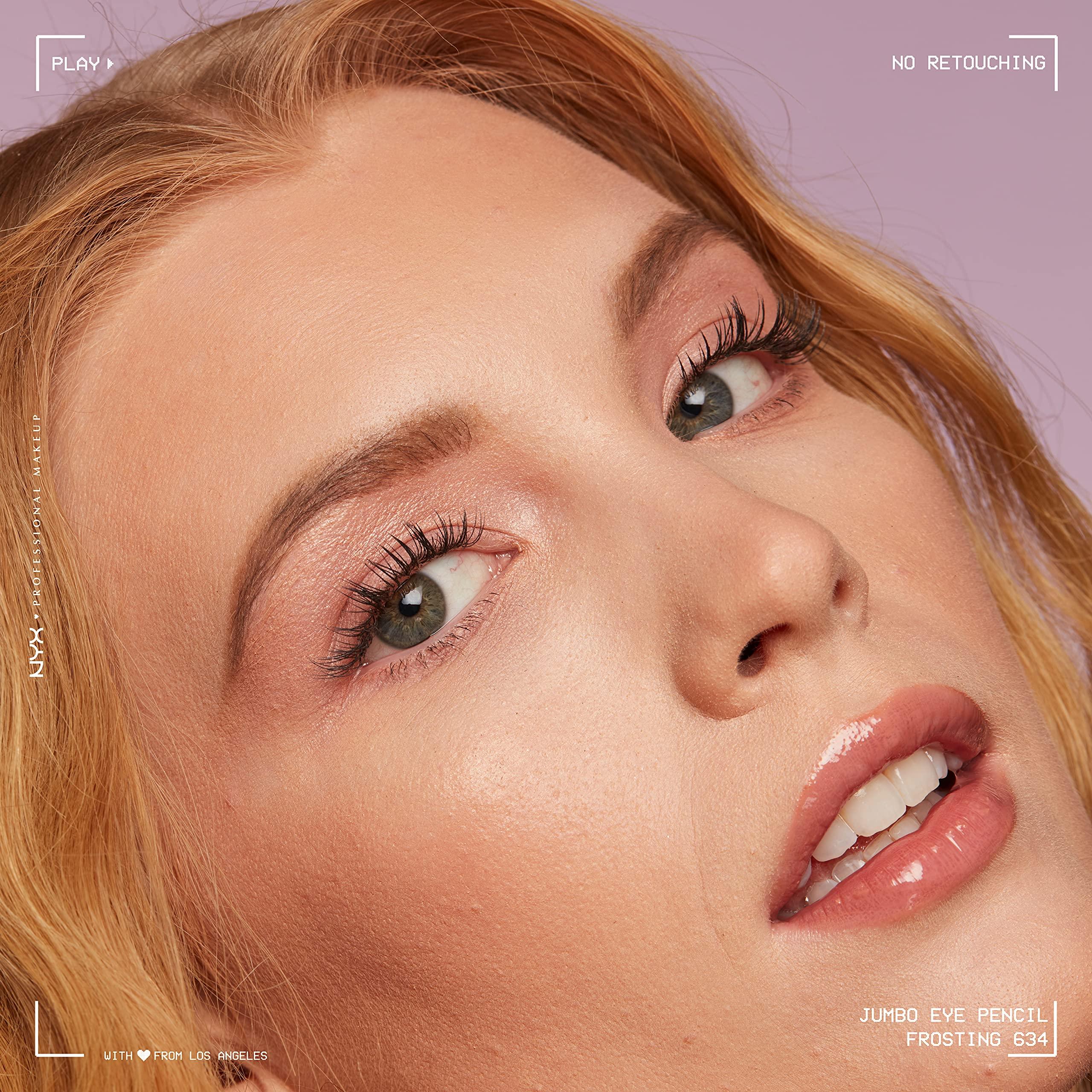 NYX PROFESSIONAL MAKEUP NYX Jumbo Eye Pencil Blendable Eyeshadow Stick & Eyeliner Pencil Bundle - Donut (Lilac) and Frosting (Champagne)