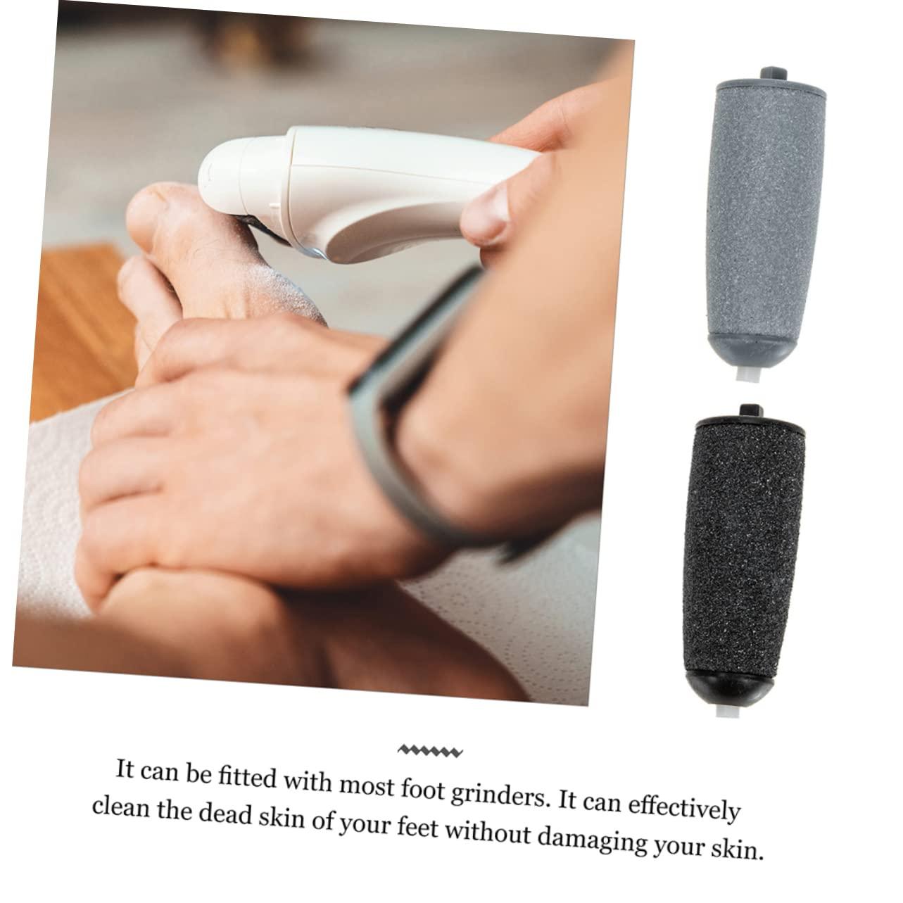 FRCOLOR FRCOLOR 6pcs Foot Grinder Replacement Head Foot Remover Electric Foot Scrubber Dead Skin Remover Foot Grinder Refills Machine Repair Removal Cuticle Walker Foot File Rollers Plastic