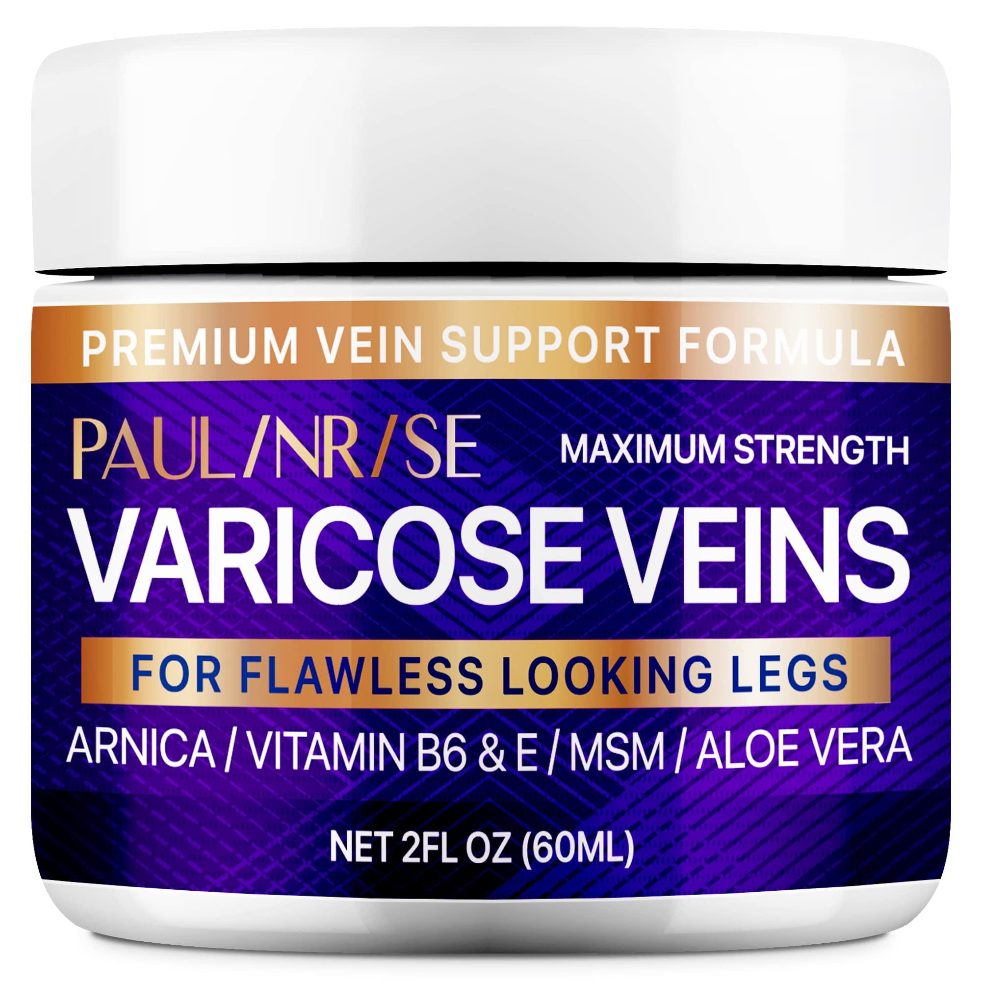 PAULINRISE PAULINRISE Varicose Vein Cream for Legs - Improves Blood Circulation, Reduces Spider Veins and Heaviness, 2 Oz