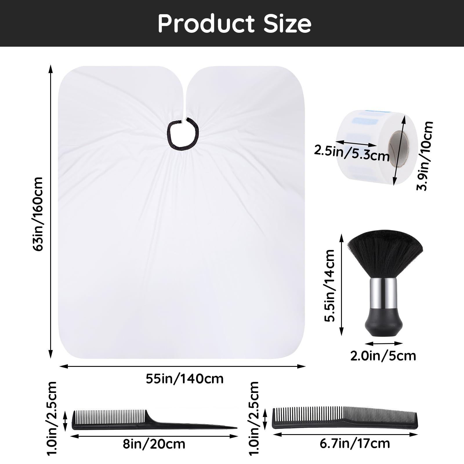 Segbeauty Segbeauty Barber Capes Professional Kits, 55\" x 63\" Hair Cutting Cape with Adjustable Neck, Salon Cape for Hair Cutting with Neck Straps Neck Duster Brush, Hair Cutting Cape for Hairdressing Styling