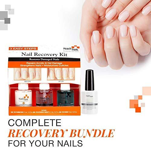 Nail Tek Nail Tek Nail Recovery Kit & Nail Nutritionist Keratin Nail Treatment Bundle for Weak and Damaged Nails, 0.5 oz, 1-Pack