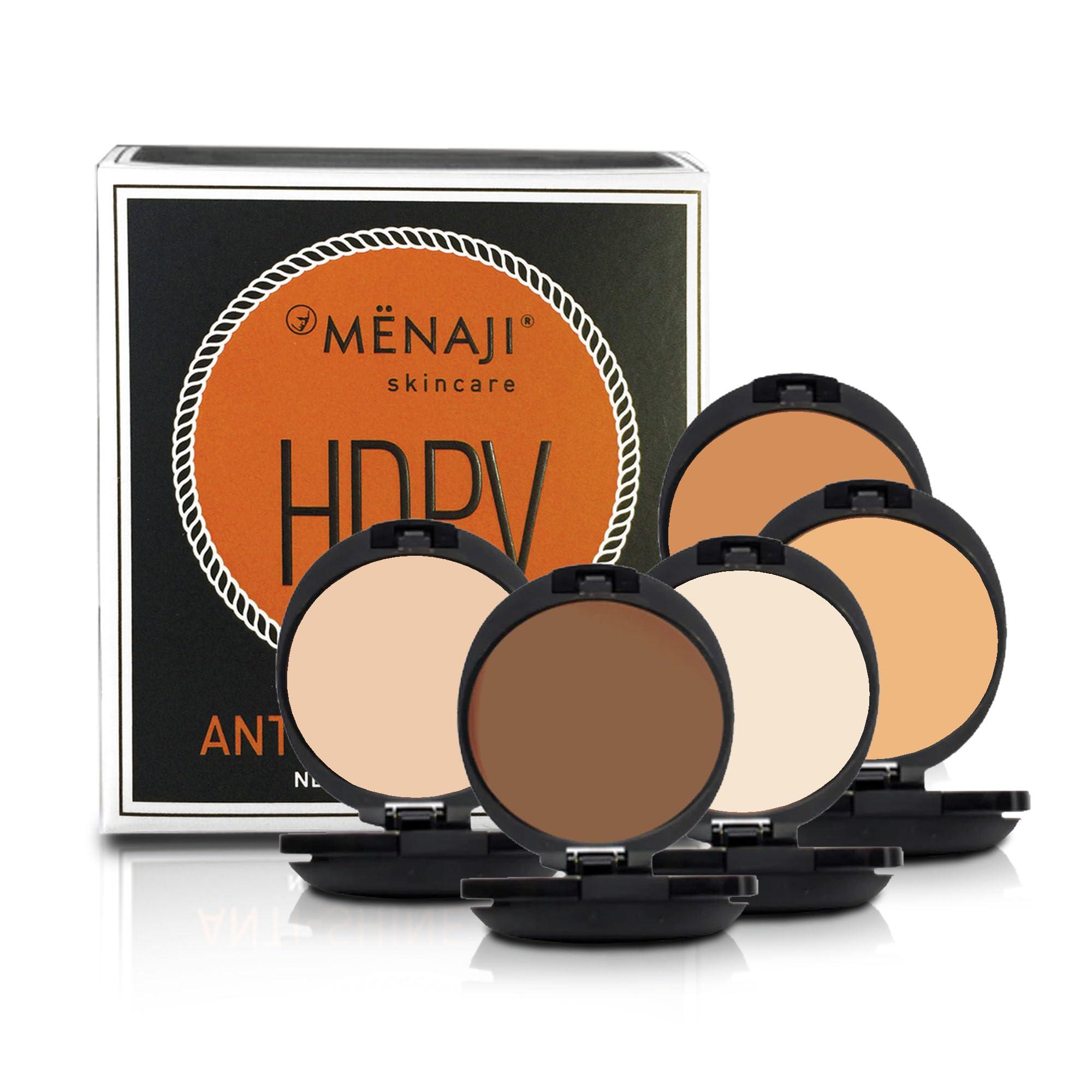 Menaji MNAJI Anti-Shine Powder (HDPV) - Anti-Shine Face Make-Up for Men - Natural Looking Makeup - Mens Cosmetics - Bronze