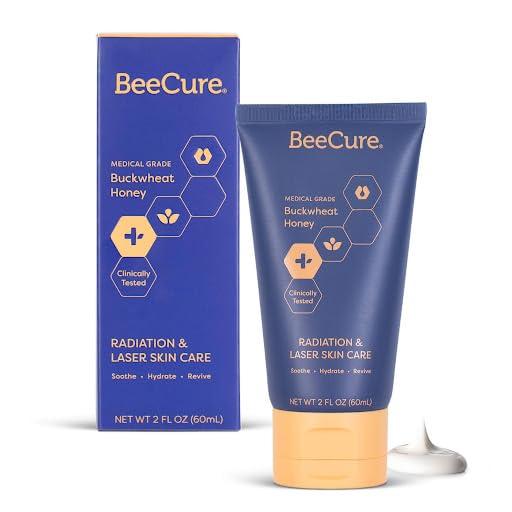 BeeCure BeeCure Radiation Relief and Laser Burn Cream Skin Care Cream, Burn Relief Cream with Buckwheat Honey & Calendula, 60ml Tube