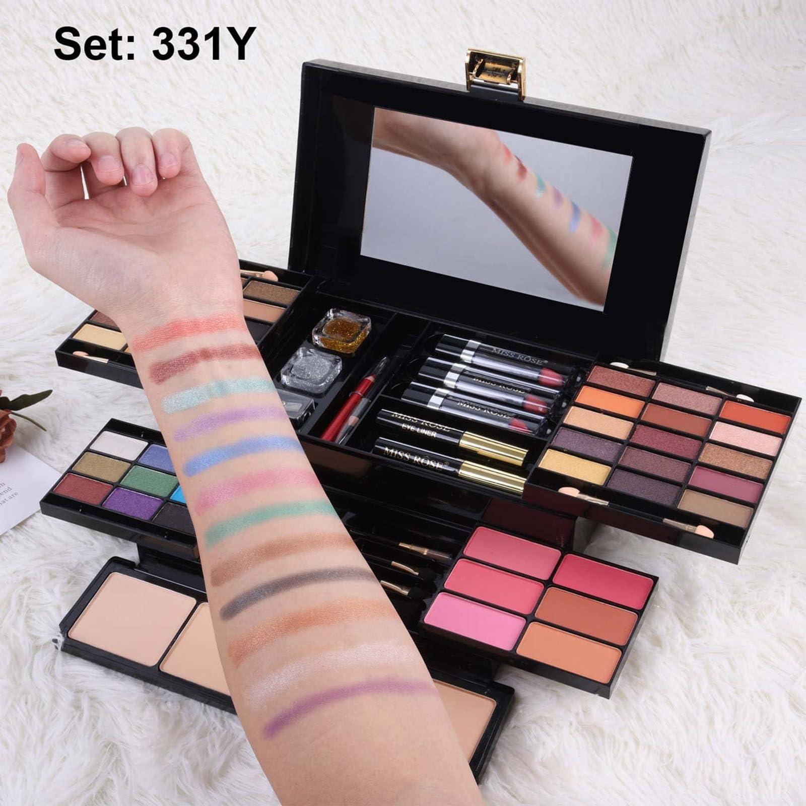 MISS ROSE M MISS ROSE M 58 Color Professional Makeup pallet, Makeup Kit for Women Full Kit, All In One Makeup Kit Set, Makeup Gift Set for women girls (331Y)
