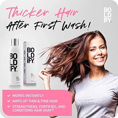 Boldify Hairline Powder (Dark Blonde) + Shampoo: Boldify Bundle: Root Touchup Hair Loss Powder and Natural Volumizing Shampoo for Fine Hair.