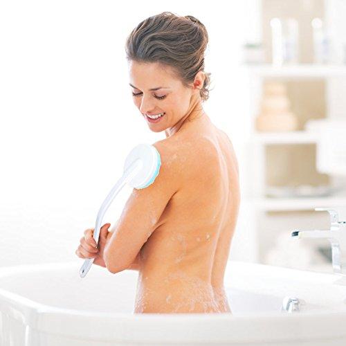 Qkiss Back Massager - Body Brush Massager - Shower Back Washer - Body Lotion Applicator - Bath Brush, Shower Brush
