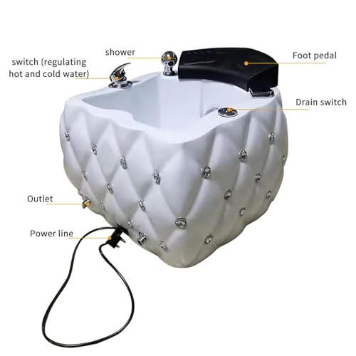 LQQYJSM LQQYJSM Foot Soaker Feet Soaking Tub Washing Salon Pedicure Chair Shampoo Sink Home Foot Spa Pedicure Bowl Foot Detox Bucket Tub, Pedicure Bowl Foot Bath Spa Oot Soak Tub
