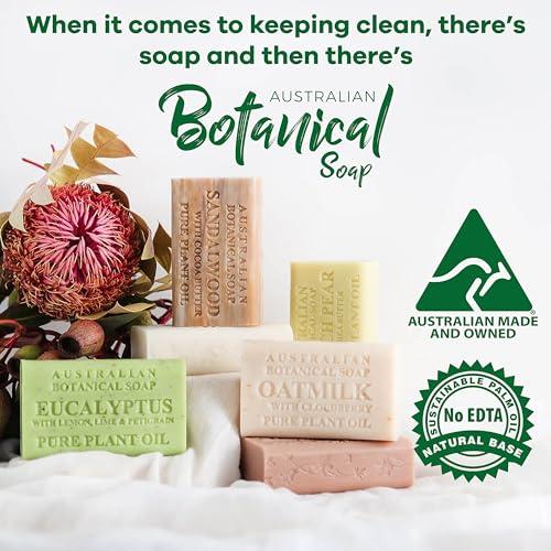 Australian Botanical Soap Australian Botanical Soap, Sea Salt with Ocean Minerals 6.6 oz (187g) Soap Bars | Natural Soap Base | All Skin Types | Women & Men | Shea Butter Enriched Bar Soap - Pack of 8