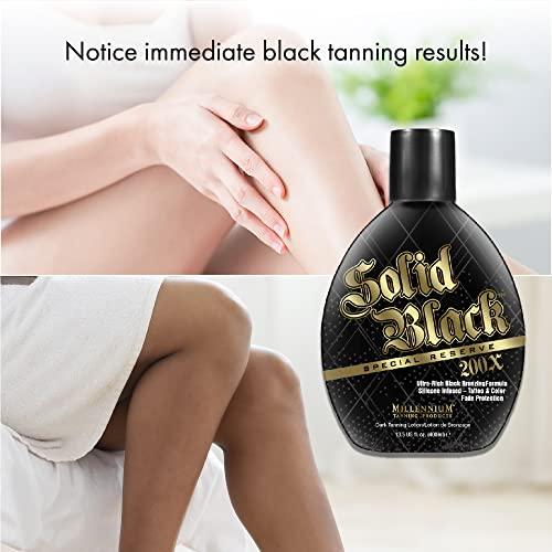 Millennium Tanning Products Millennium Tanning Solid Black Special Reserve 200X Tanning Lotion, 13.5 Ounces, 3-pack